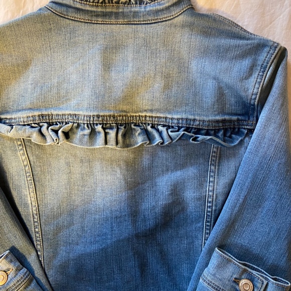 Kenzie Jeans Denim Ruffle Jacket - Picture 7 of 9